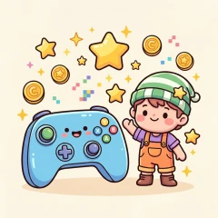 Game & Trò chơi coloring category illustration