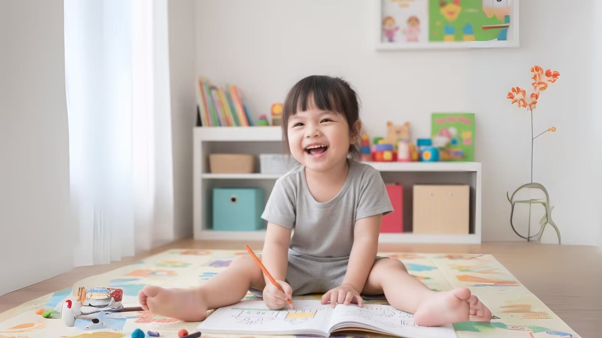 5 lợi ích vàng của việc cho bé tập tô màu mỗi ngày