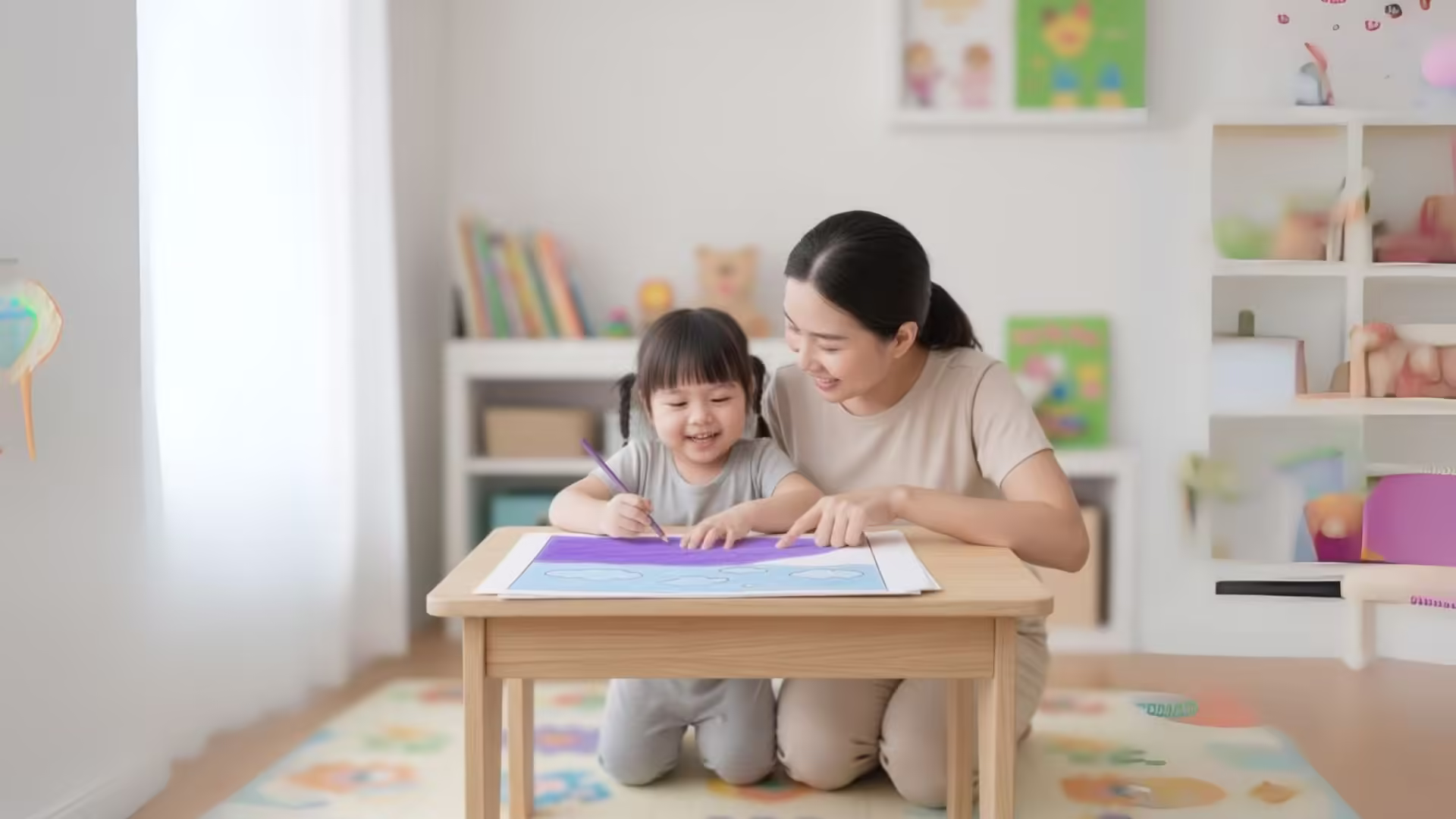 5 lợi ích vàng của việc cho bé tập tô màu mỗi ngày