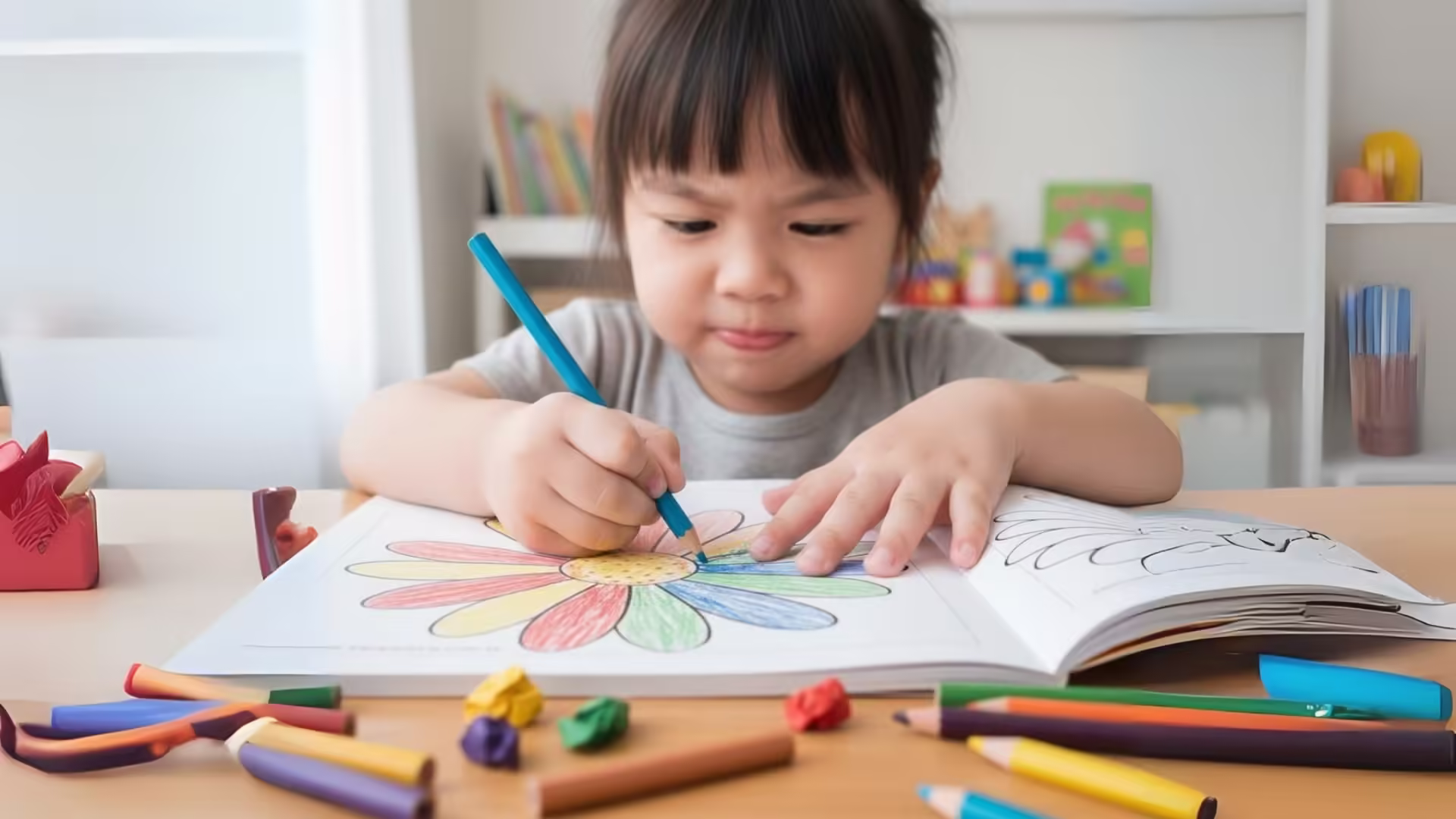 5 lợi ích vàng của việc cho bé tập tô màu mỗi ngày