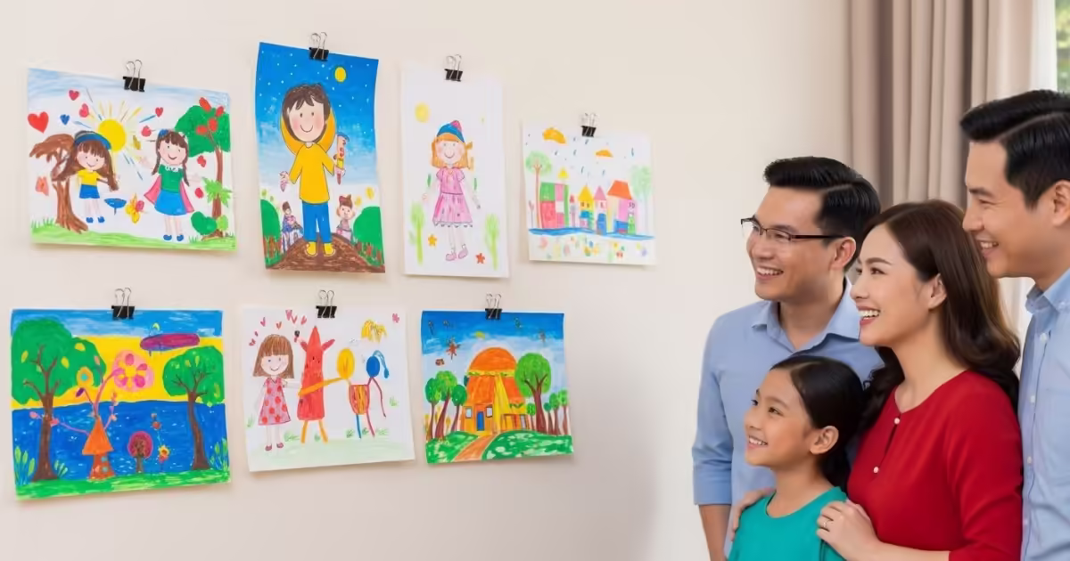 7 Thói Quen Nhỏ Giúp Bé Phát Triển Sáng Tạo Qua Tô Màu 4 7 thói quen nhỏ giúp bé phát triển sáng tạo qua tô màu: góc sáng tạo luôn sẵn sàng