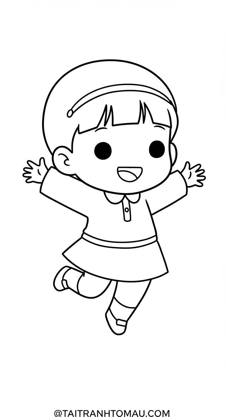 Bộ tranh búp bê đơn giản cho bé gái 3 - 5 tuổi