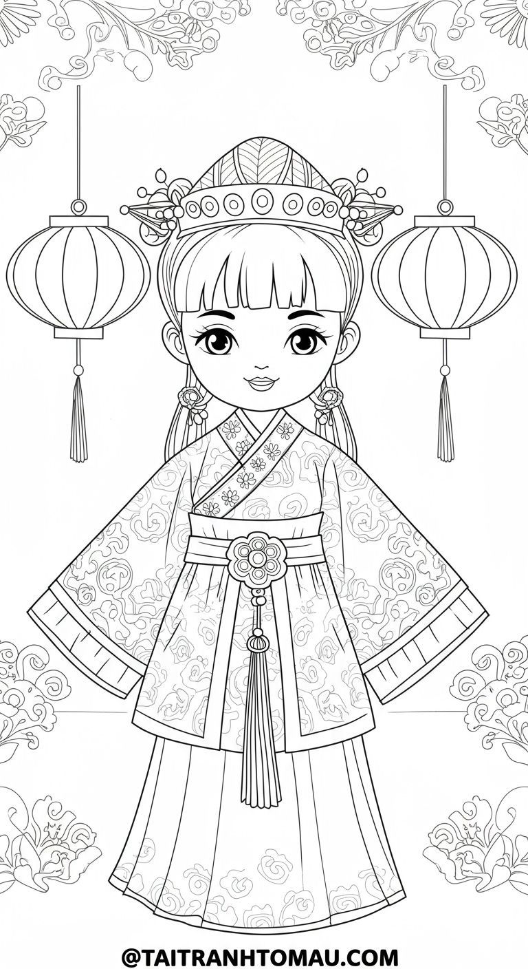 Búp bê hóa trang & lễ hội (Cho bé 6–9 tuổi)
