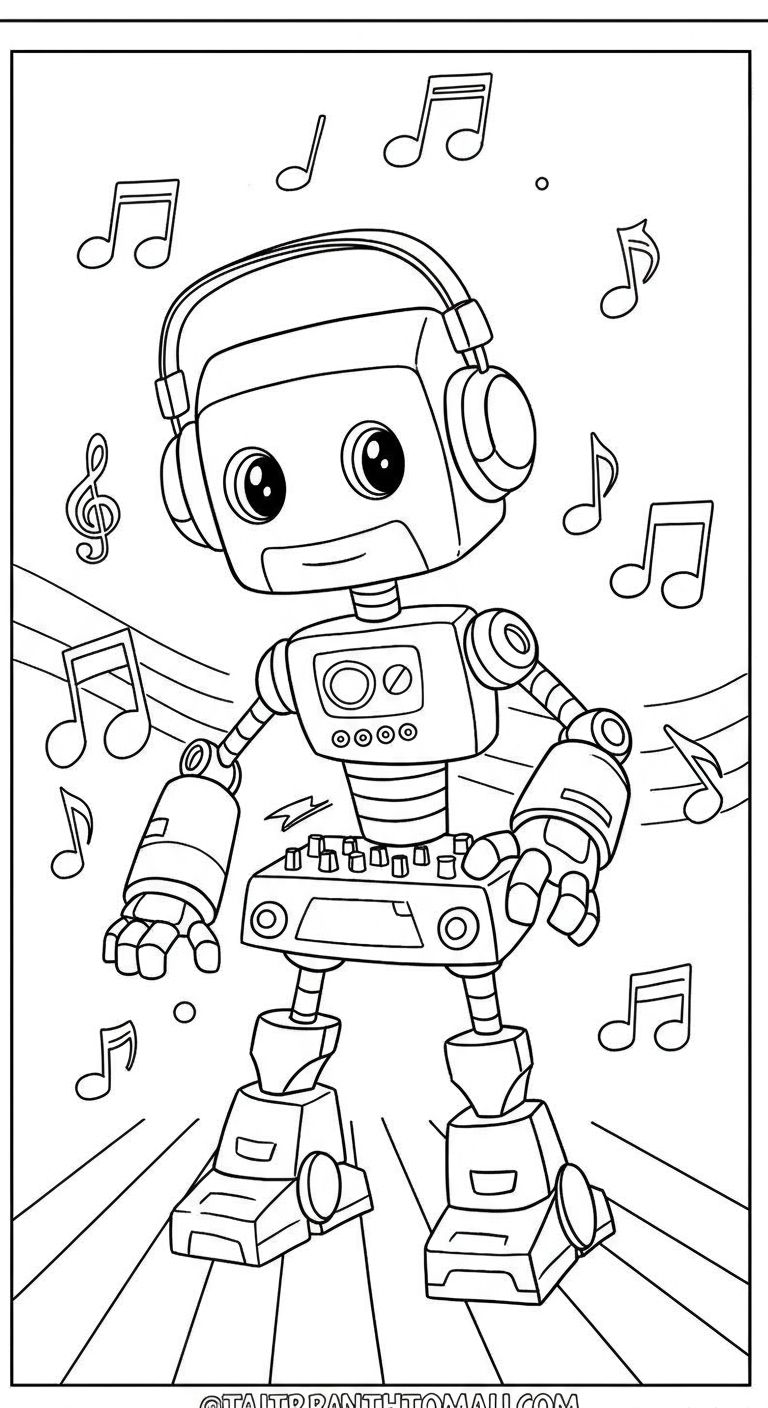 Bộ tranh tô Robot sáng tạo & hài hước (Cho bé 3–9 tuổi)