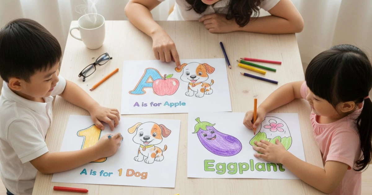 26 Hình Tô Màu Tiếng Anh Cho Bé Kawaii Vừa Học Vừa Chơi 5 26 Hình Tô Màu Tiếng Anh Cho Bé Kawaii Vừa Học Vừa Chơi