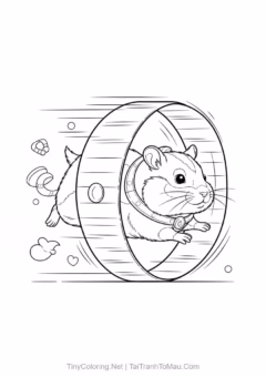 Hoạt động hàng ngày của chú hamster tinh nghịch