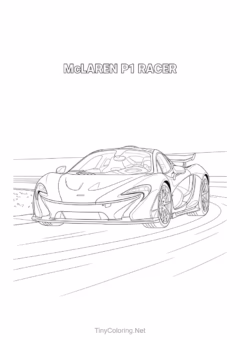 Tranh Tô Màu Xe Đua F1 – siêu xe thể thao mui trần.