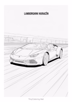 Tranh Tô Màu Xe Đua F1 – xe đua về đích với lá cờ caro.