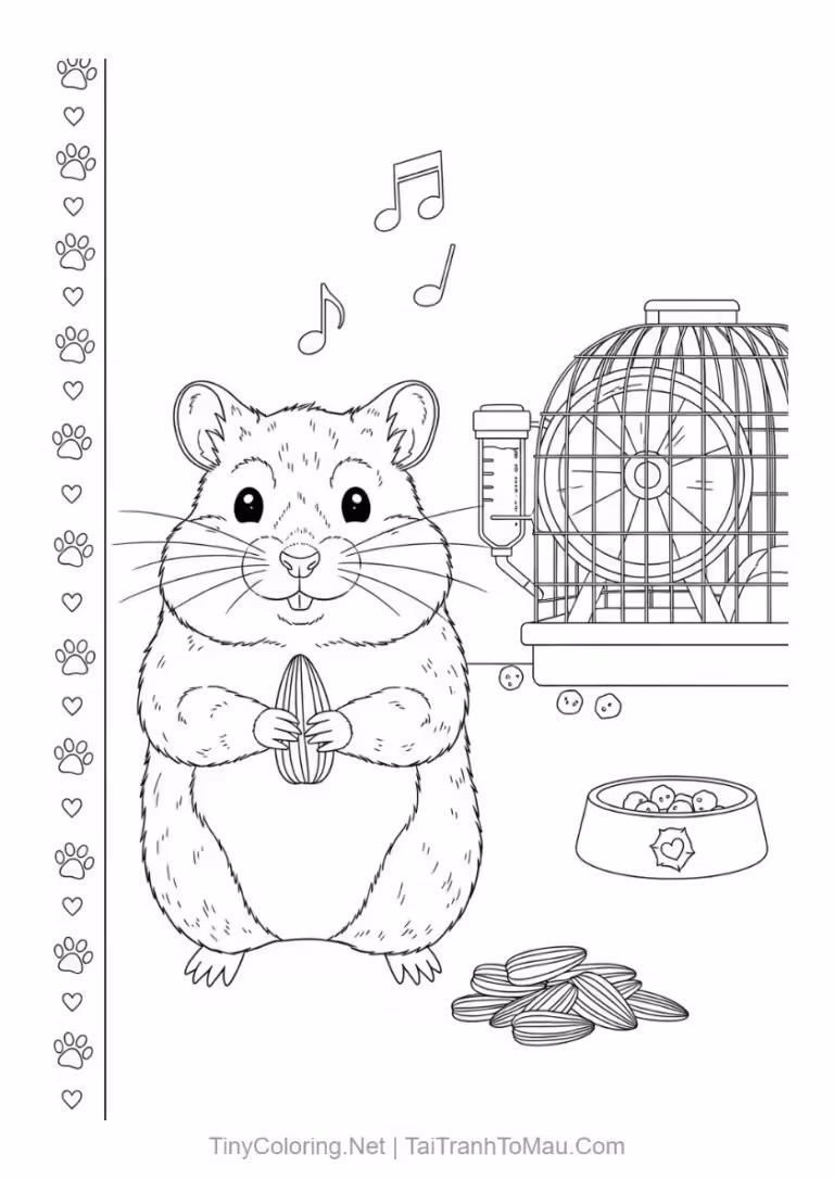 Tranh To Mau Hamster 62