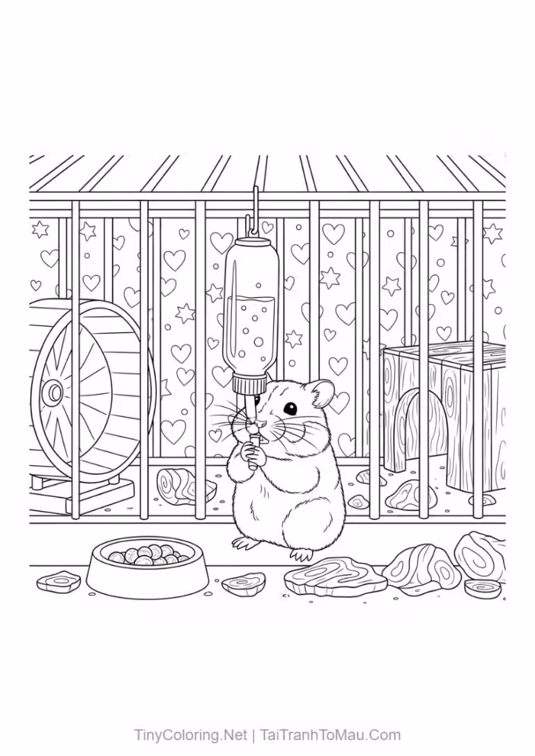Hoạt động hàng ngày của chú hamster tinh nghịch