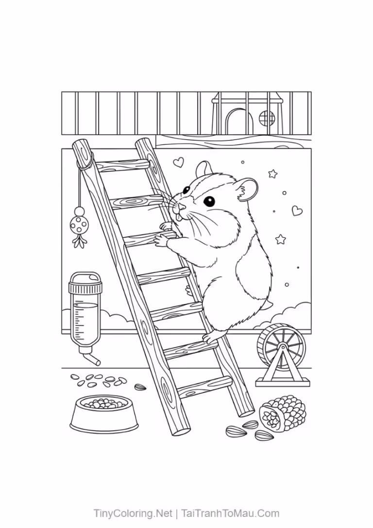 Hoạt động hàng ngày của chú hamster tinh nghịch