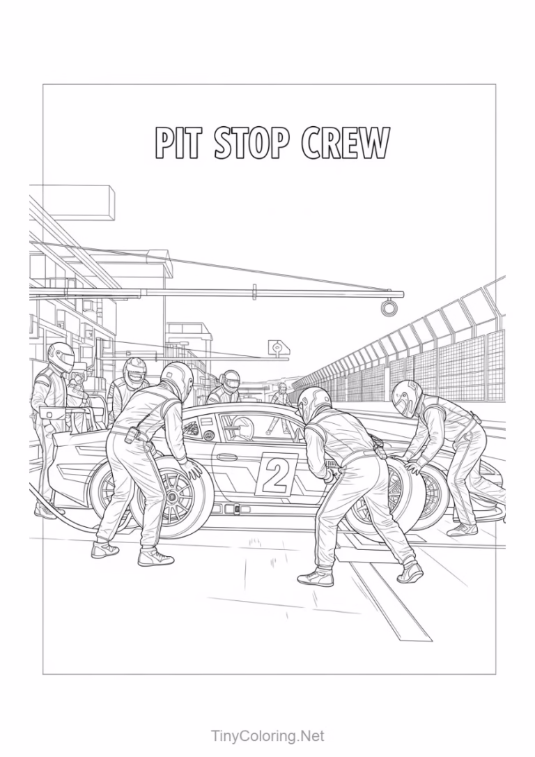 Tranh tô màu Tải 100+ Tranh Tô Màu Xe Đua F1, Siêu Xe, Xe Cổ Điển Miễn Phí [PDF A4] hình mẫu 22