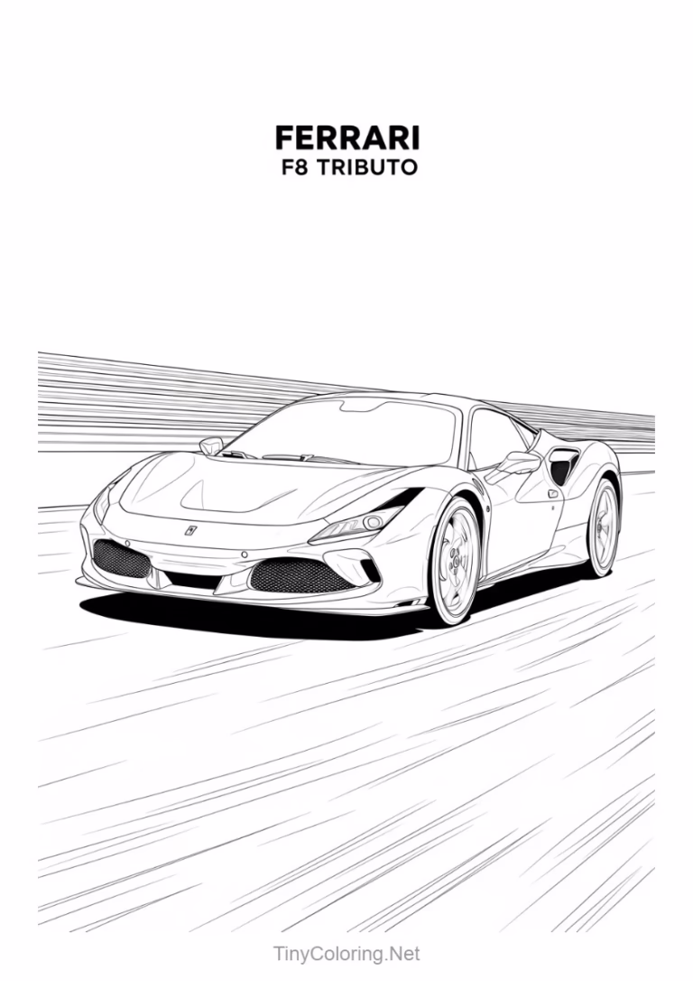 Tải 100+ Tranh Tô Màu Xe Đua F1, Siêu Xe, Xe Cổ Điển Miễn Phí [PDF A4]