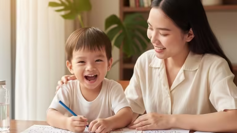 Mẹ và bé cùng khám phá thế giới qua trò chơi giáo dục tô màu đầy sáng tạo và vui nhộn.