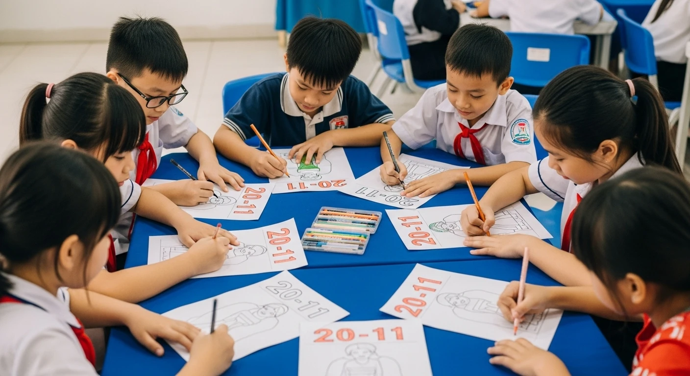 Tải 100+ Tranh Tô Màu 20-11 Đẹp & Ý Nghĩa Cho Bé [Miễn Phí PDF]