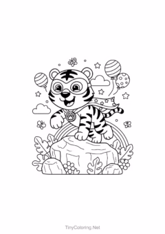 tranh to mau con ho