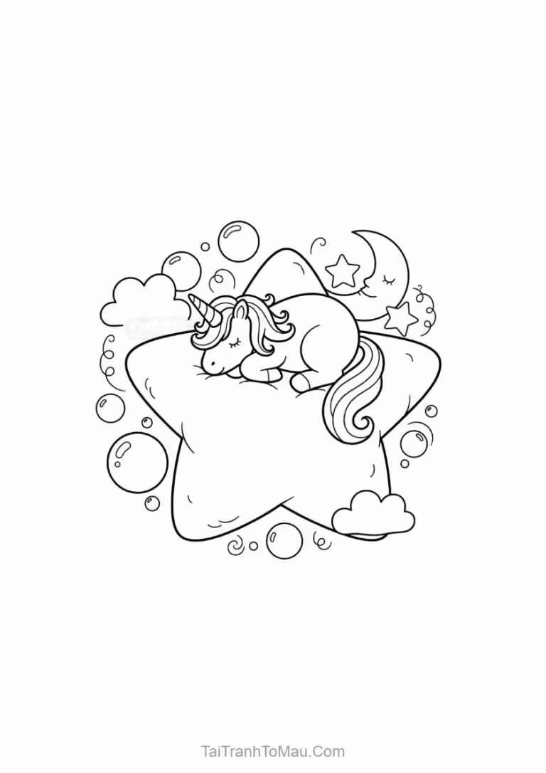 Zebra coloring page of a cute African zebra with clear black and white stripes.