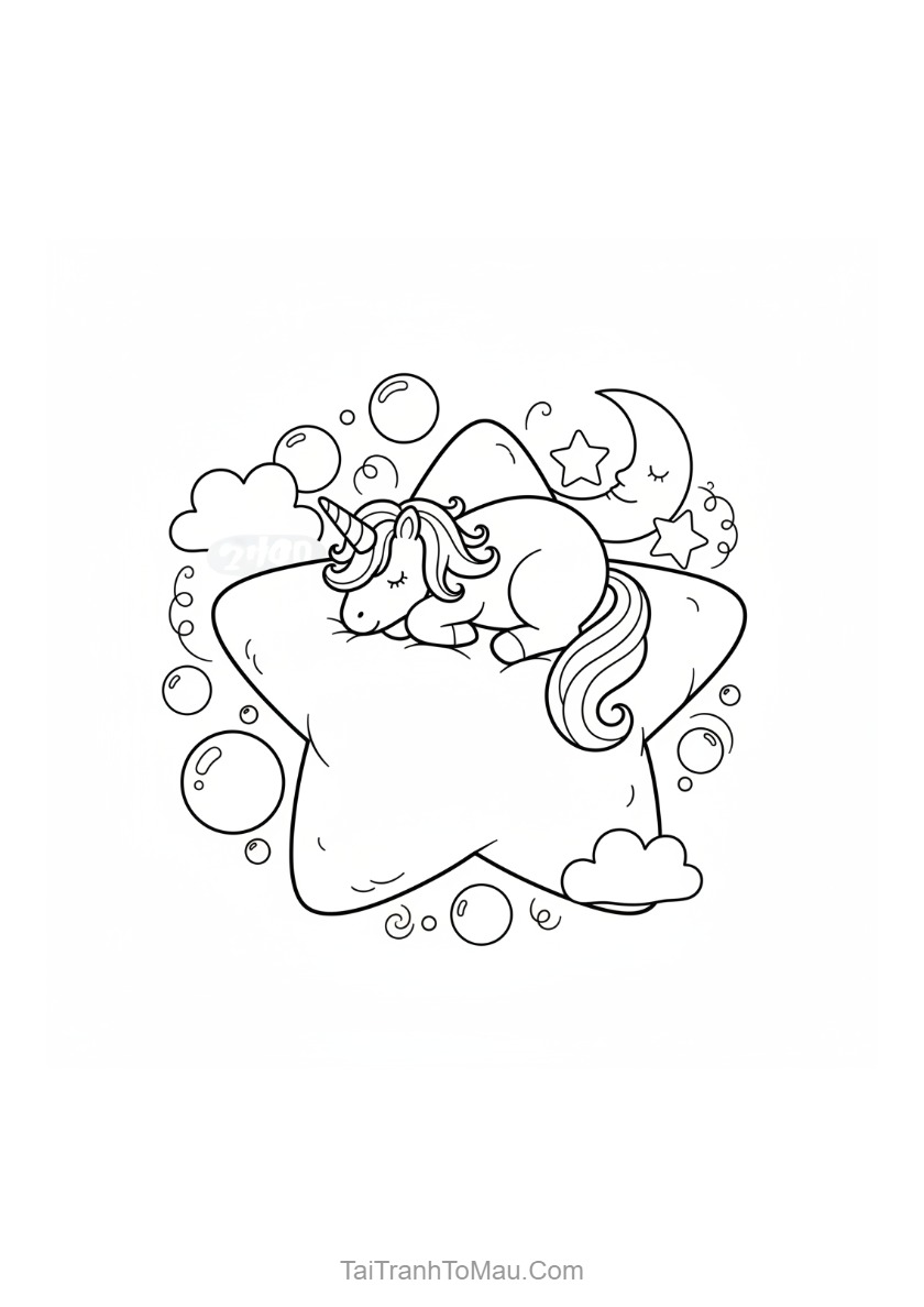 Horse Coloring Pages: Cute Ponies, Unicorns & More (Printable PDF) 3 Zebra coloring page of a cute African zebra with clear black and white stripes.