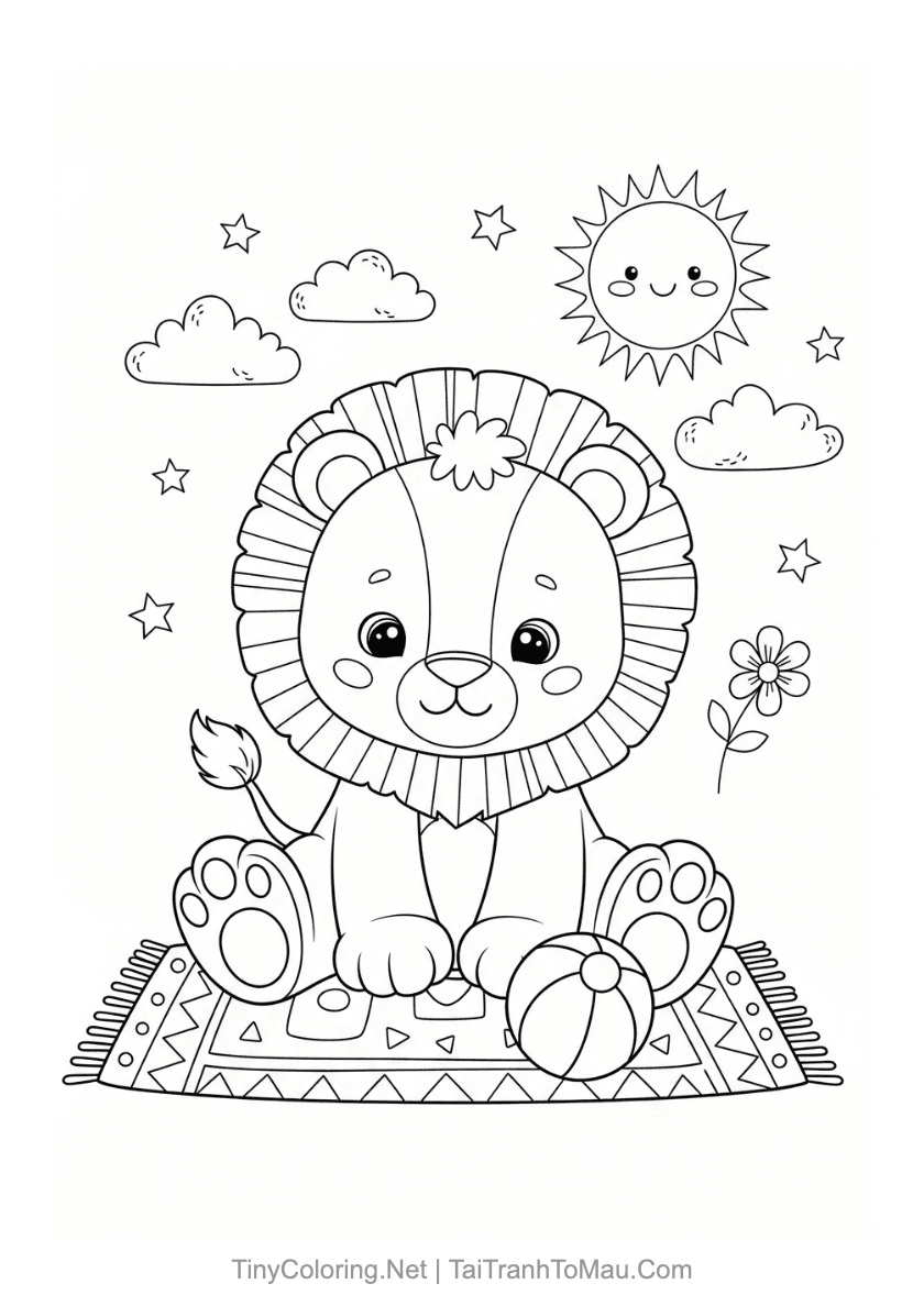 Free Lion Coloring Pages for Kids (Cute & Fierce, Printable PDF)