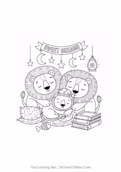 Bé yêu sẽ thích mê khi tô màu chú sư tử dũng mãnh này!