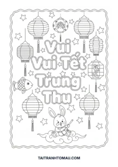 chữ vui tết trung thu
