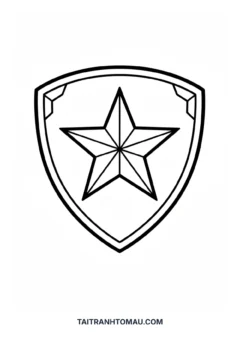Tranh tô màu logo siêu nhân