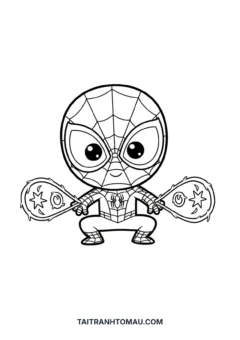 Chibi transforming robot coloring page for boys