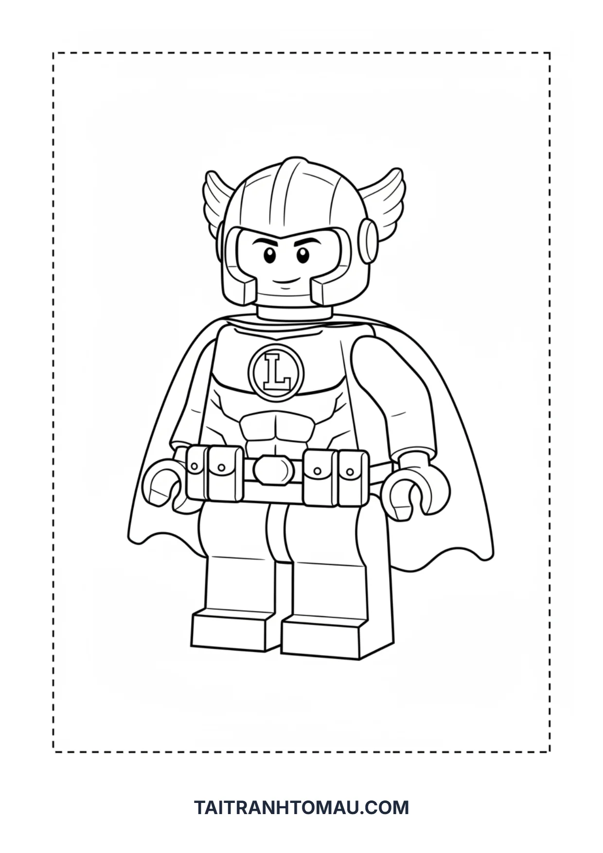 Siêu nhân Lego Tranh tô màu siêu nhân Lego