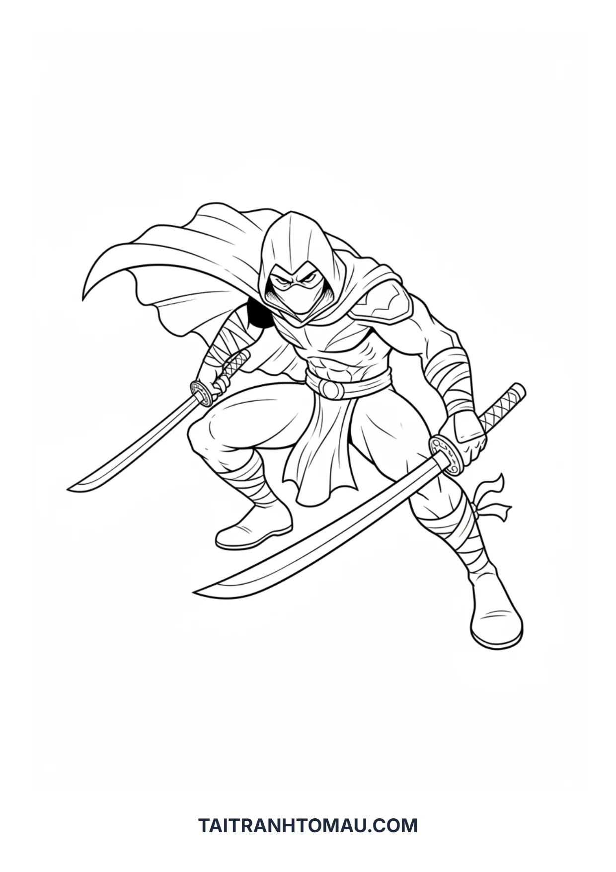 Siêu nhân Ninja Tranh tô màu siêu nhân Ninja