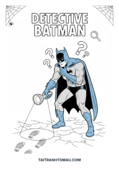 Tranh tô màu Batman thám tử