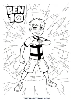 Tranh tô màu Ben 10
