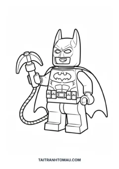 Tranh tô màu Người Dơi Batman Batman phiên bản lego