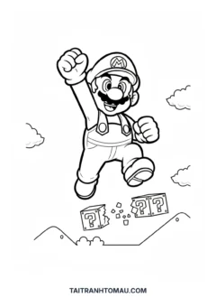 Tranh tô màu Super Mario