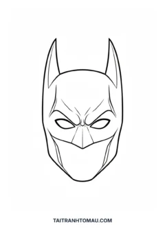 Tranh tô màu mặt nạ Batman