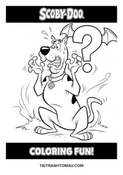 Tranh tô màu Scooby Doo