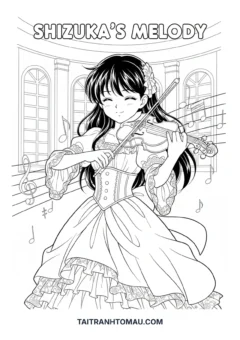 Tranh tô màu Shizuka Xuka
