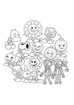 to-mau-Tranh-tô-màu-các-nhân-vật-Plants-vs-Zombies