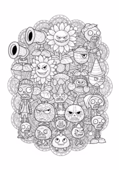 to-mau-Tranh-tô-màu-các-nhân-vật-Plants-vs-Zombies