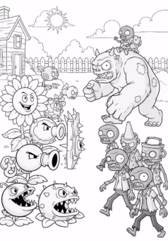 to-mau-Tranh-tô-màu-các-nhân-vật-Plants-vs-Zombies