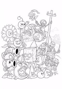to-mau-Tranh-tô-màu-các-nhân-vật-Plants-vs-Zombies
