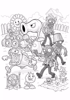 to-mau-Tranh-tô-màu-các-nhân-vật-Plants-vs-Zombies