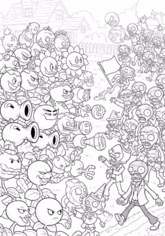 to-mau-Tranh-tô-màu-các-nhân-vật-Plants-vs-Zombies