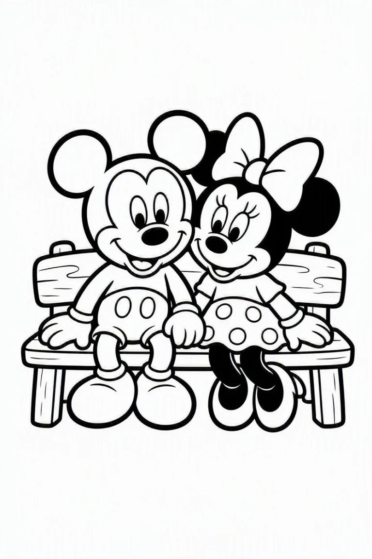 Coloring Page Mickey And Minnie (80)
