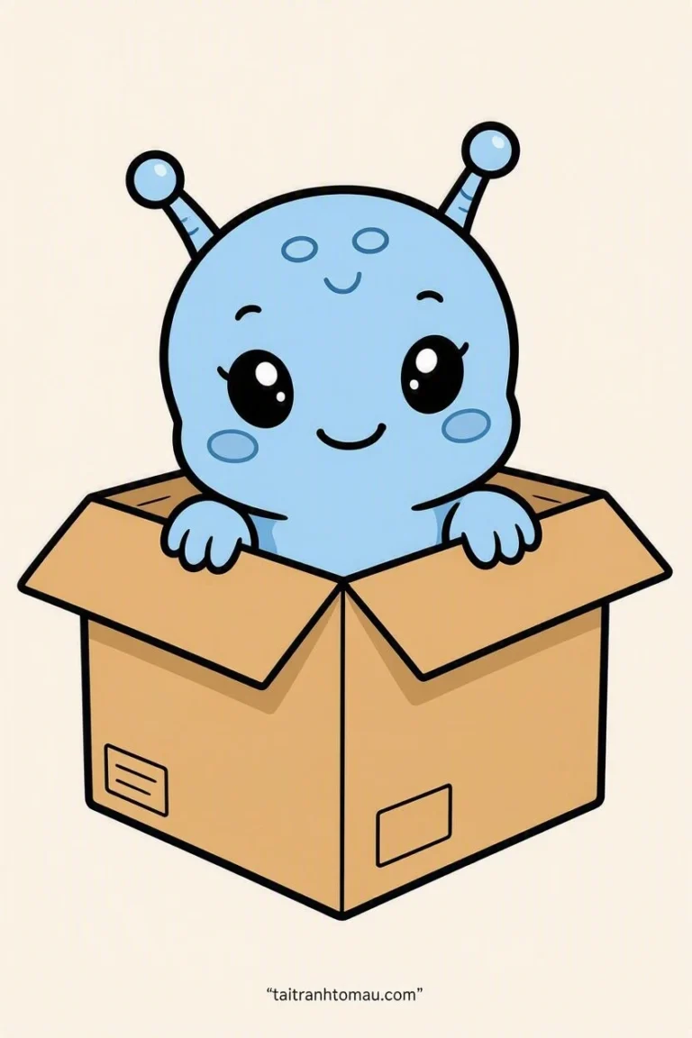 Tranh tô màu Tranh Tô Màu Stitch Cute, Đáng Yêu Cho Bé (Tải Miễn Phí) hình mẫu 20