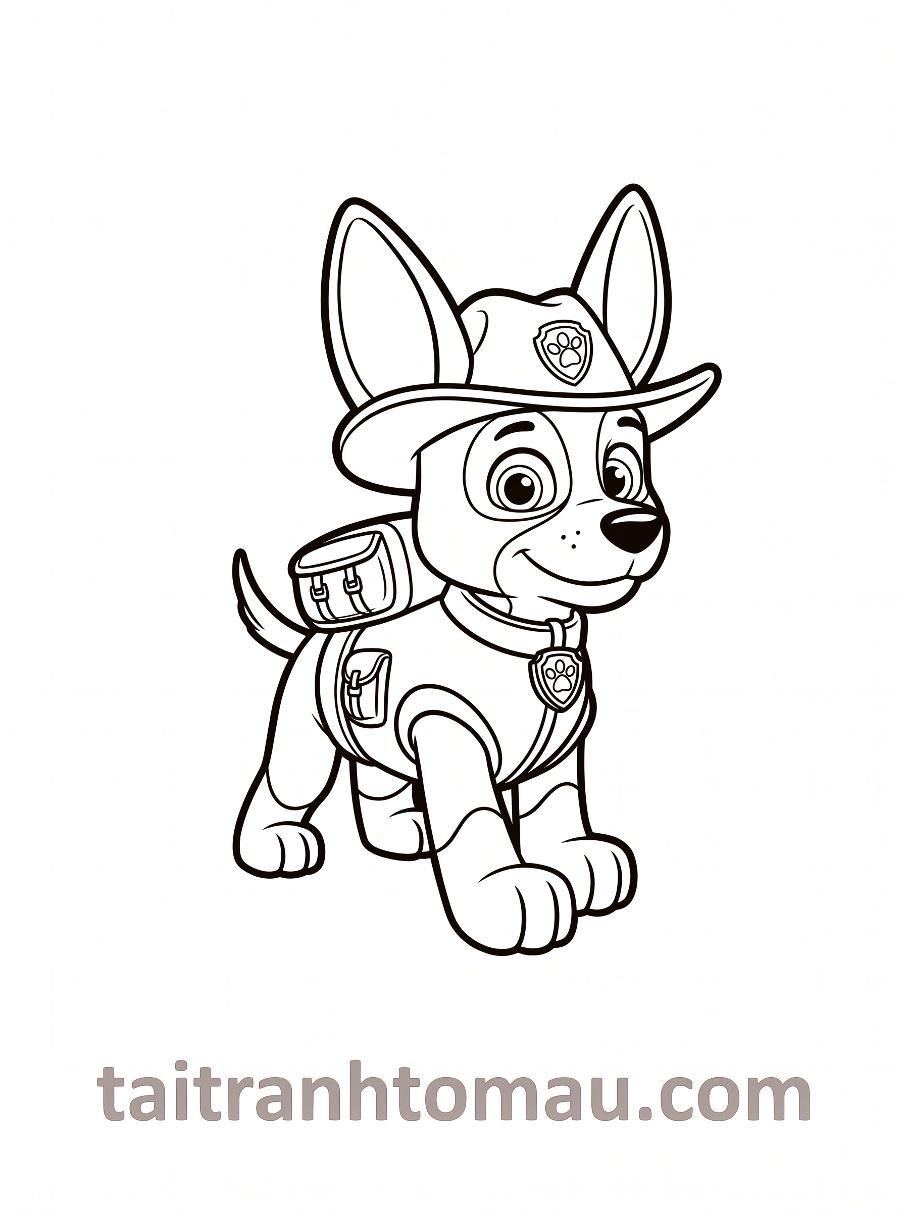 Tranh Tô Màu Đội Chó Cứu Hộ Paw Patrol: Tải Ngay 50+ Hình Đẹp Nhất! 3 Tranh Tô Màu Paw Patrol Đơn Giản Cho Bé Mầm Non