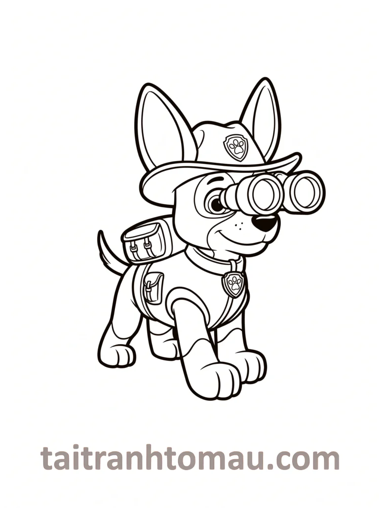 Tranh tô màu Tranh Tô Màu Đội Chó Cứu Hộ Paw Patrol: Tải Ngay 50+ Hình Đẹp Nhất! hình mẫu 15