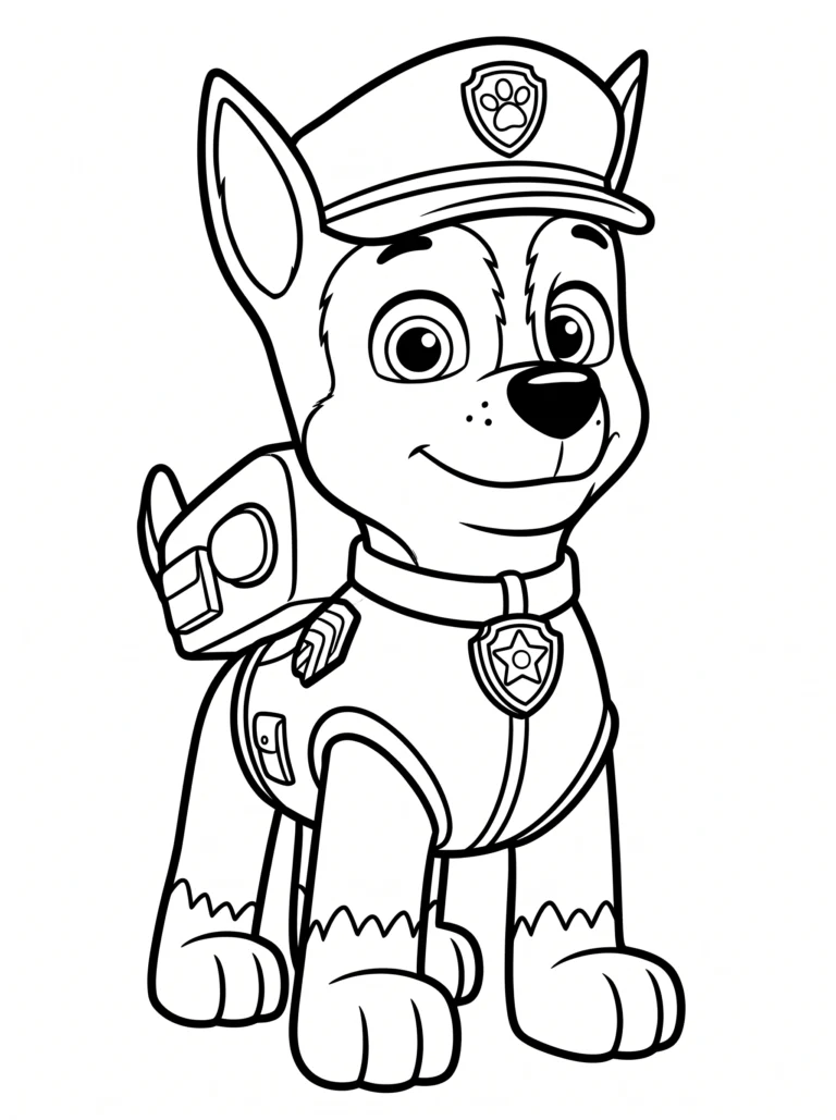 Tranh tô màu Tranh Tô Màu Đội Chó Cứu Hộ Paw Patrol: Tải Ngay 50+ Hình Đẹp Nhất! hình mẫu 21