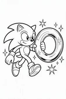 Coloring_page_for_kids_Sonic_grabbing_a_giant_shiny_golden_r (2)