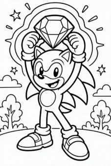 Coloring_page_for_kids_Sonic_holding_a_glowing_Chaos_Emerald (2)