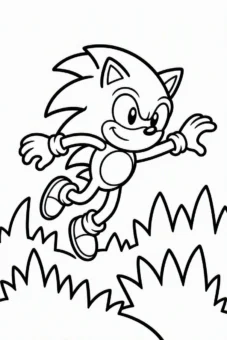 Coloring_page_for_kids_Sonic_leaping_over_a_field_of_spiky_o (2)